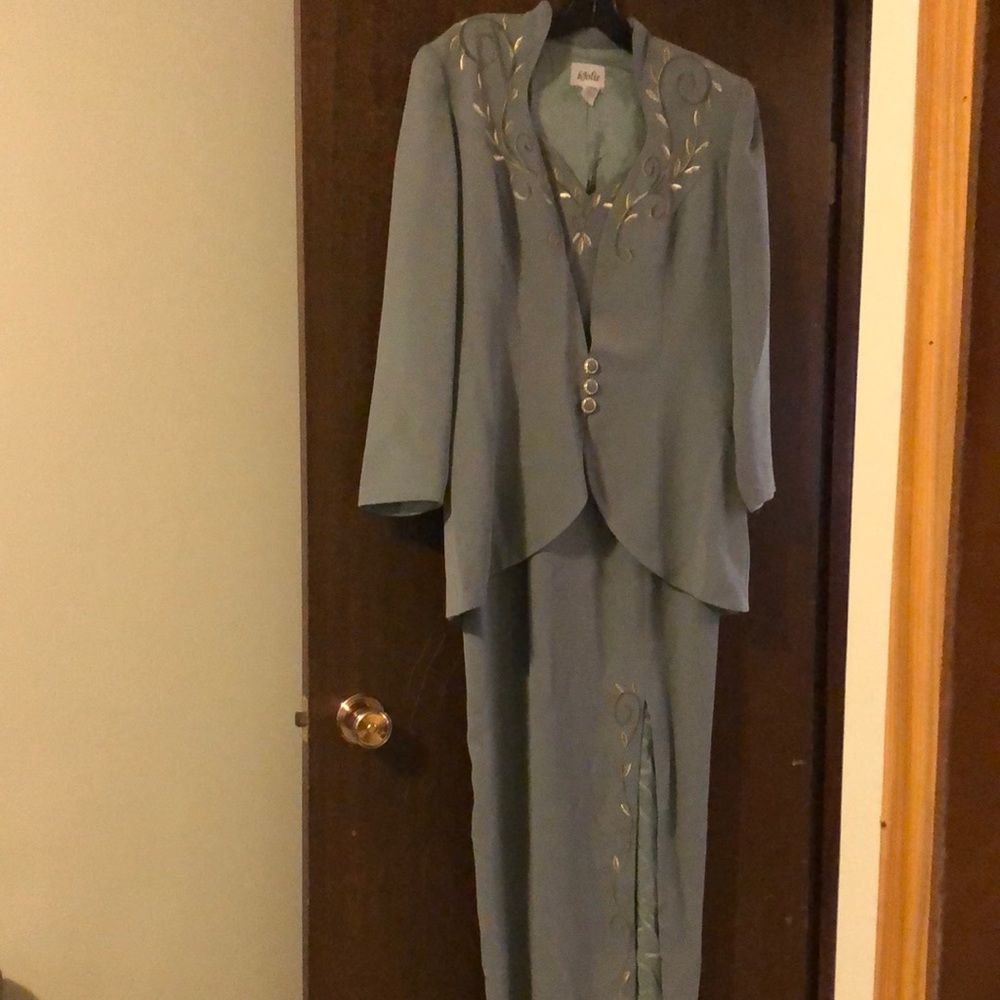 Vintage long dress and jacket